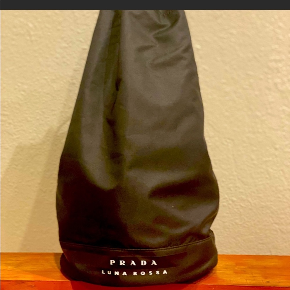 Prada Luna Rossa black nylon backpack